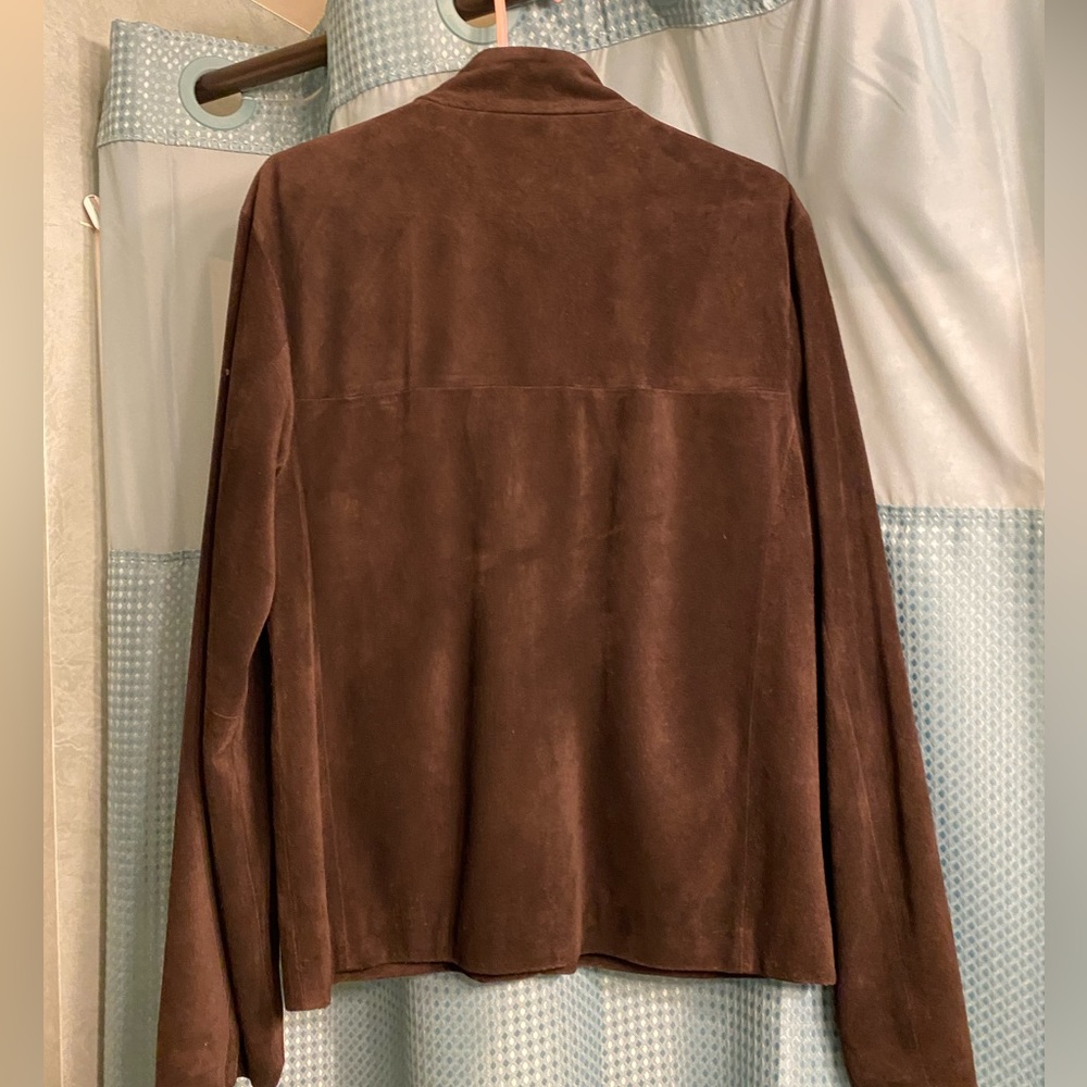 Brown coach bomber jacket